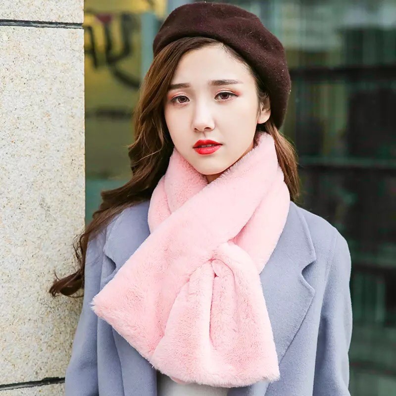 Khăn quàng cổ lông thỏ siêu ấm Angora