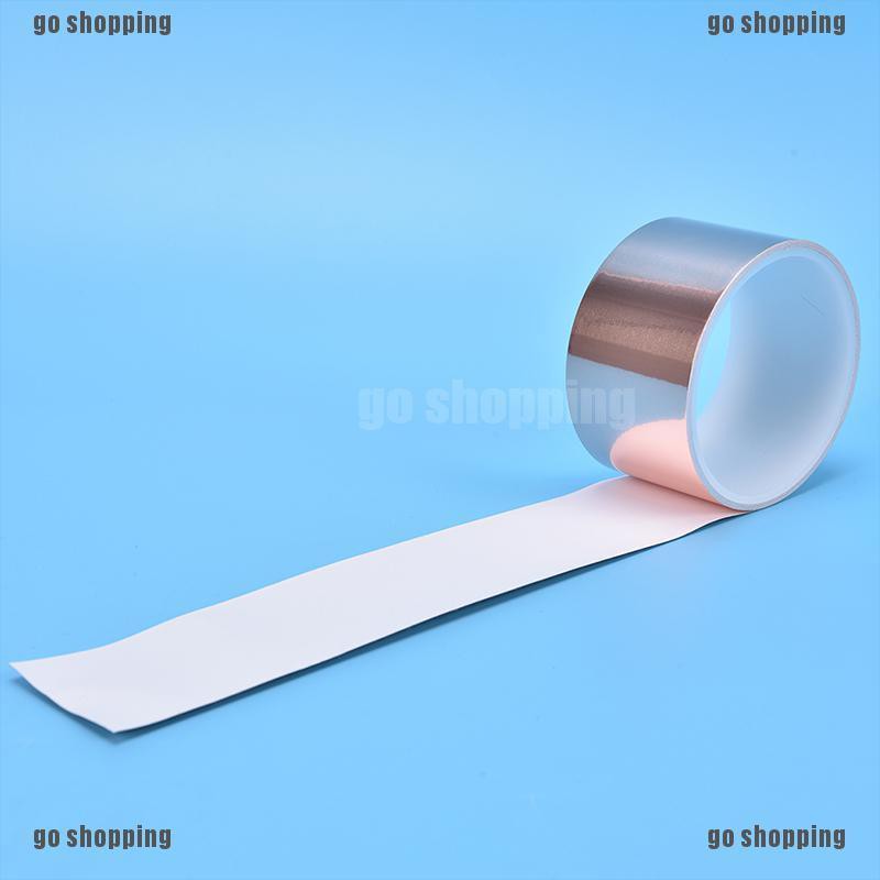 {go shopping}50mm x 3m EMI Copper Foil Shielding Tape Conductive Self Adhesive Barrier GuitarNew