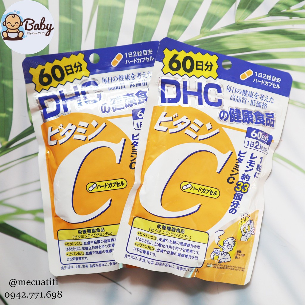 Viên Uống Vitamin C DHC - Nội địa Nhật 60 ngày