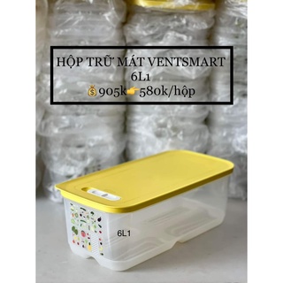 Tupperware💕Freeship💕 Hộp bảo quản trữ mát Vensmart 1.8L thấp