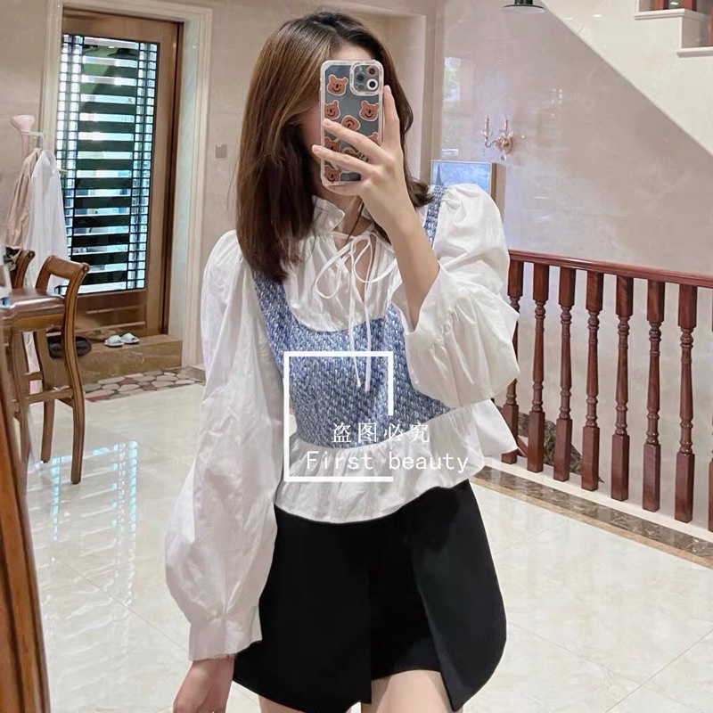 [FREESHIP - HÀNG LOẠI 1] ÁO DẠ WEET XANH PHỐI CỔ BÈO SIÊU XINH