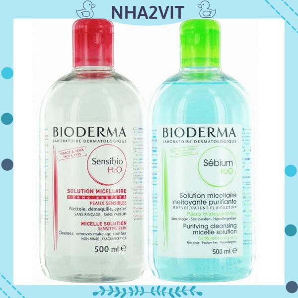 (chất lượng) Nước tẩy trang Bio derma Pháp _full 500ml