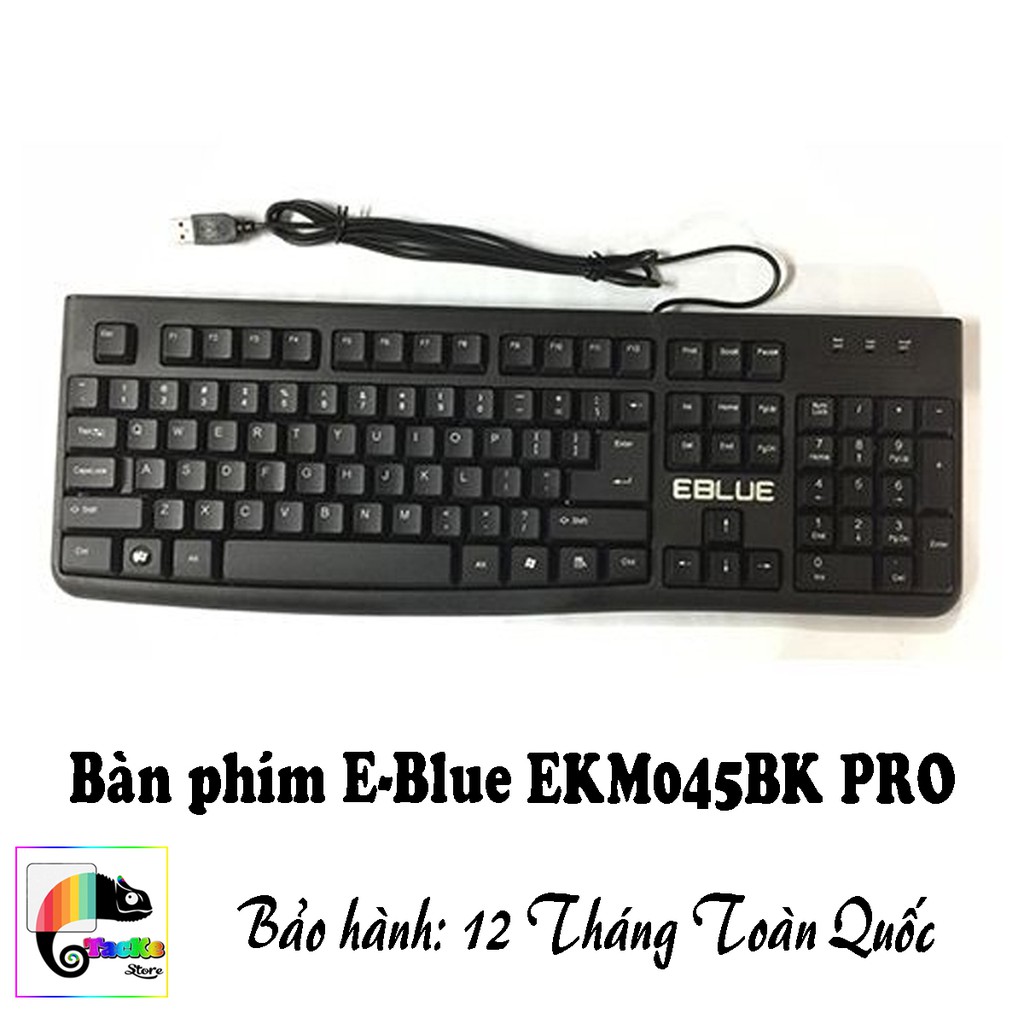 Bàn phím E-Blue EMK045BK Pro I I Màu đen I Keyboard Eblue EKM045 BK Pro Black