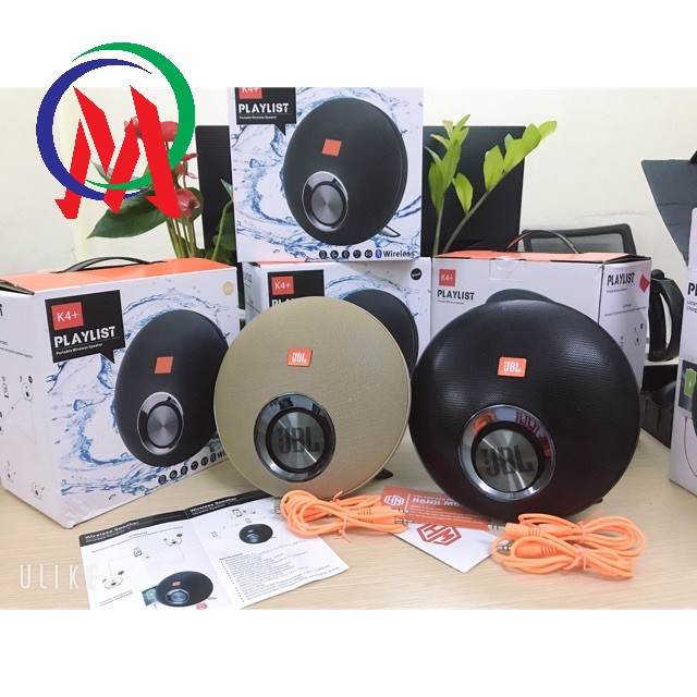 Loa nghe nhạc bluetooth K4+ PLAYLIST Plus xách tay kết nối không dây kèm jack 3.5 bảo hành 6 tháng !!!