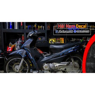 Tem Trùm Wave A Đen chỉ xanh