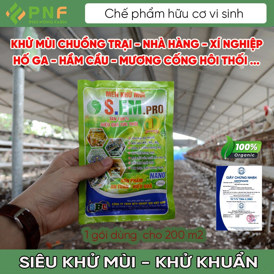 Siêu khử mùi, khử khuẩn chuồng trại, nhà hàng, khách sạn, xí nghiệp, hố ga, hầm cầu, rác thải, cống - Phú Nông farm