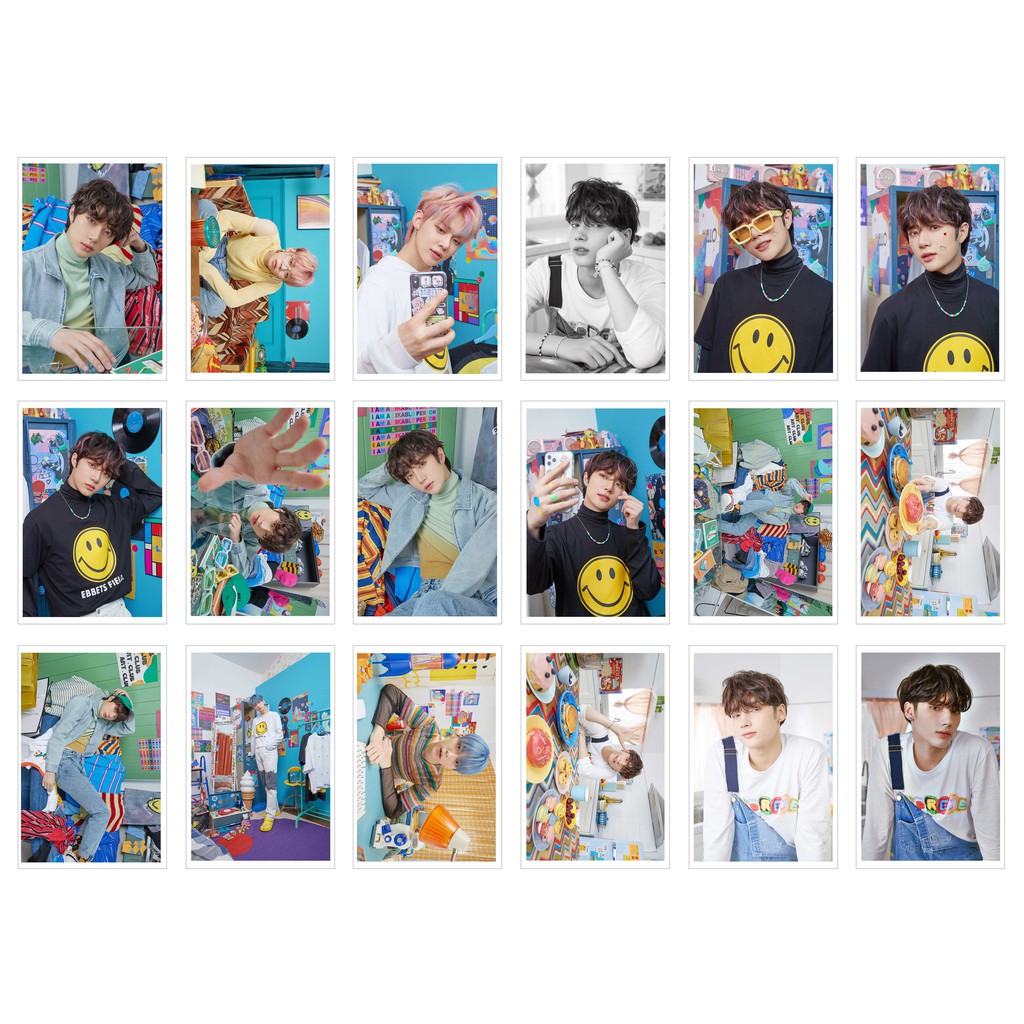 [Ép Lụa] Lomo Card 54 Ảnh TXT - Blue Hour