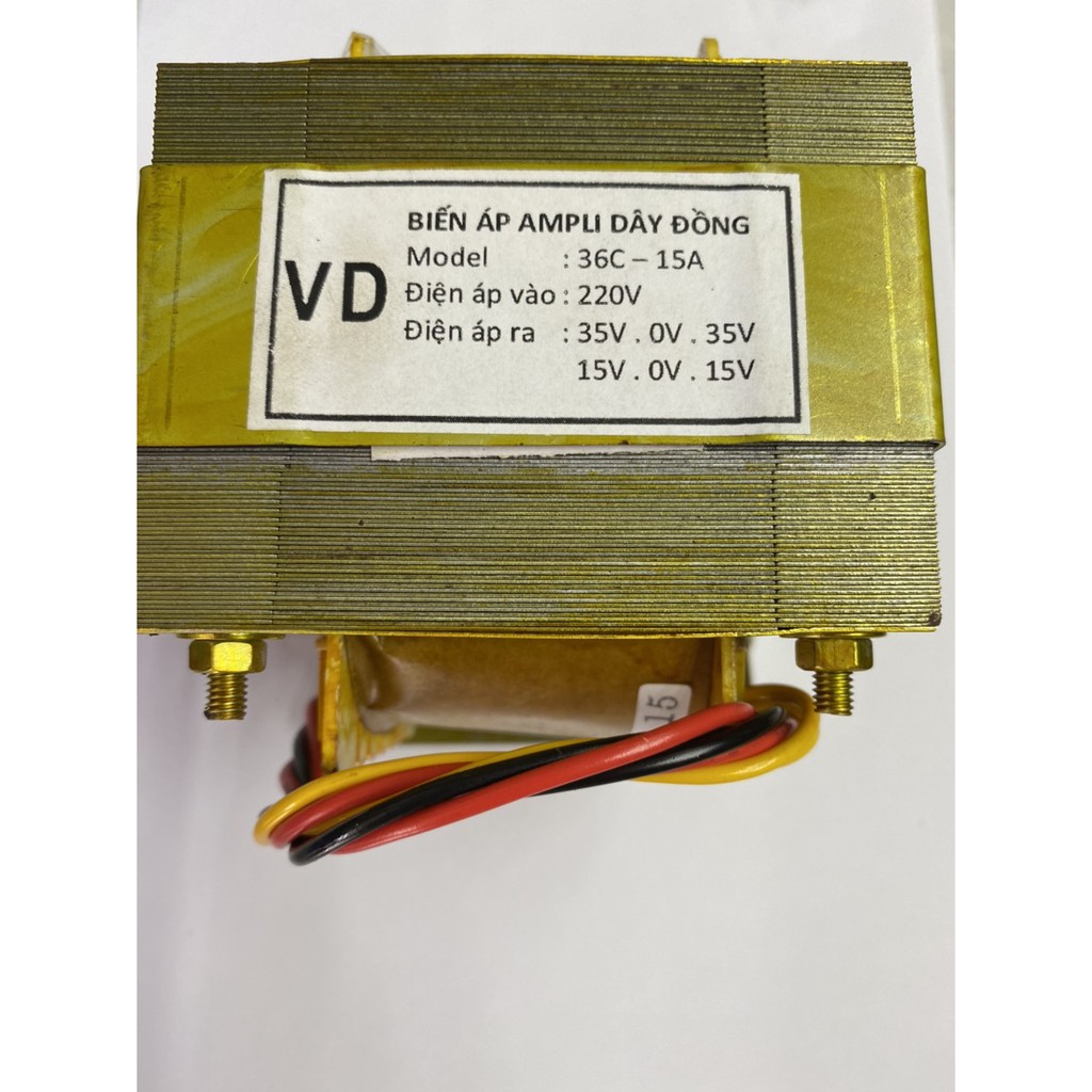 Biến áp Ampli 15A 35V đôi 100% Dây đồng