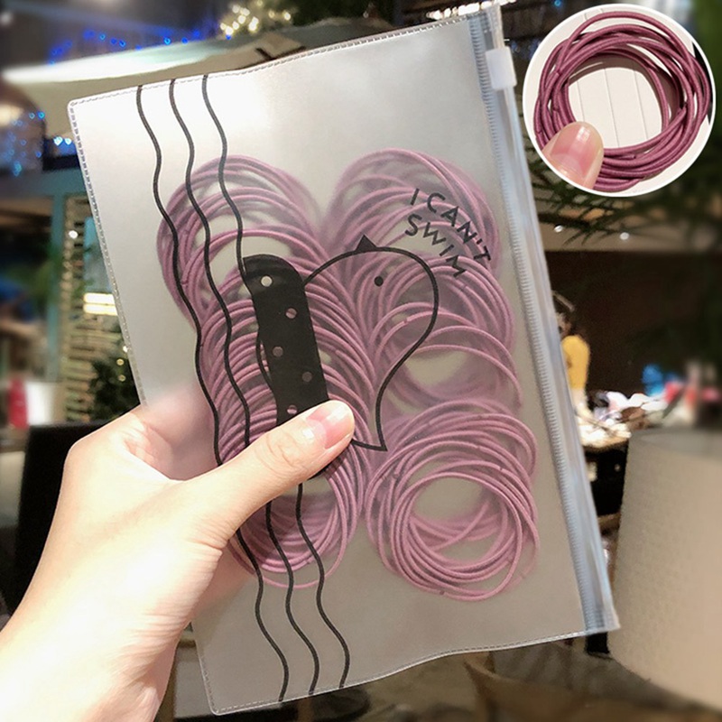 Túi 50 dây cột tóc thời trang Hàn Quốc