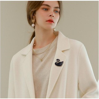 Cài áo sơ mi, áo vest hoạ tiết thiên nga ( 4 x 3.5cm )