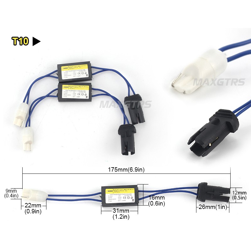 Bộ Giải Mã Tín Hiệu MAXGTRS  1156 Ba15S 1157 T10 7443 7440 Cho Xe Hơi