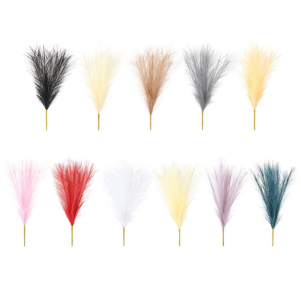 SUENIN 2 Bó Hoa Pampas Giả Trang Trí Tiệc 45cm