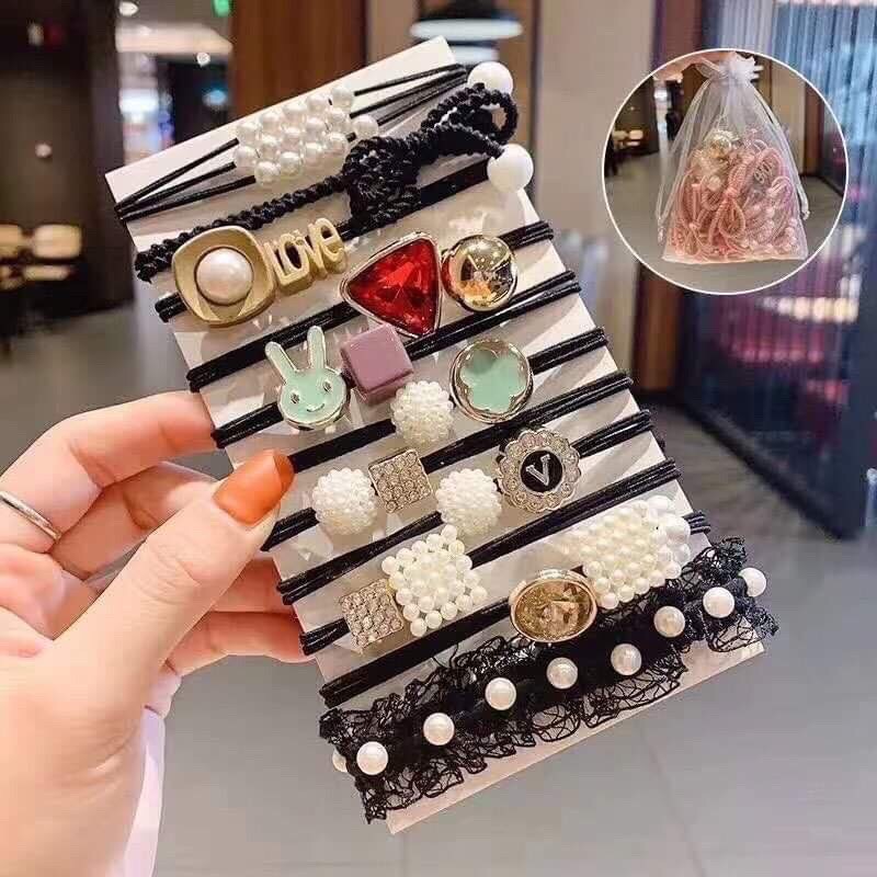 Set 11 dây buộc tóc loại 1