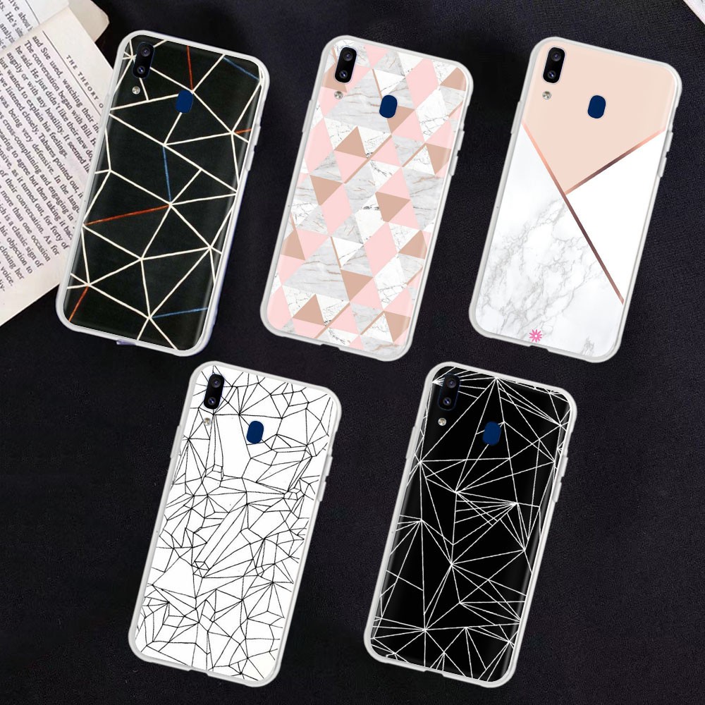Ốp Điện Thoại Trong Suốt Họa Tiết Hình Học Cho Asus ZenFone 2 Strix M2 4 Phone 4S 5Z M1 3 5 Shot Live ROG Pegasus Selfie Max Plus Pro