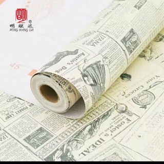 decal giấy dán tường giấy báo keo sẵn khổ 10m x45cm