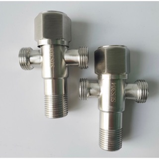 Van Chia Giảm Áp Lực Nước Inox SUS 304 Cao Cấp, ren 21, van khóa inox304 không chì không rỉ sét