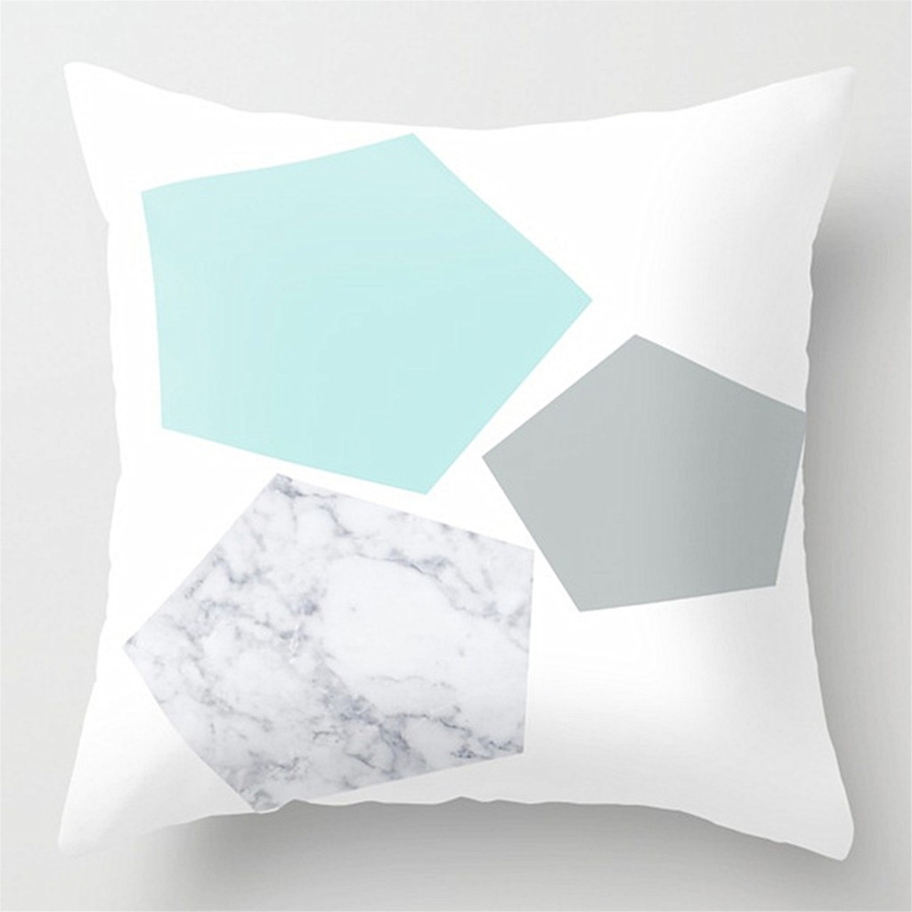 Pillowcases Short plush40x40.45x45.50x50.60x60.Fresh Geometric pillow cover.sofa cushion cover.Home decor pillow.