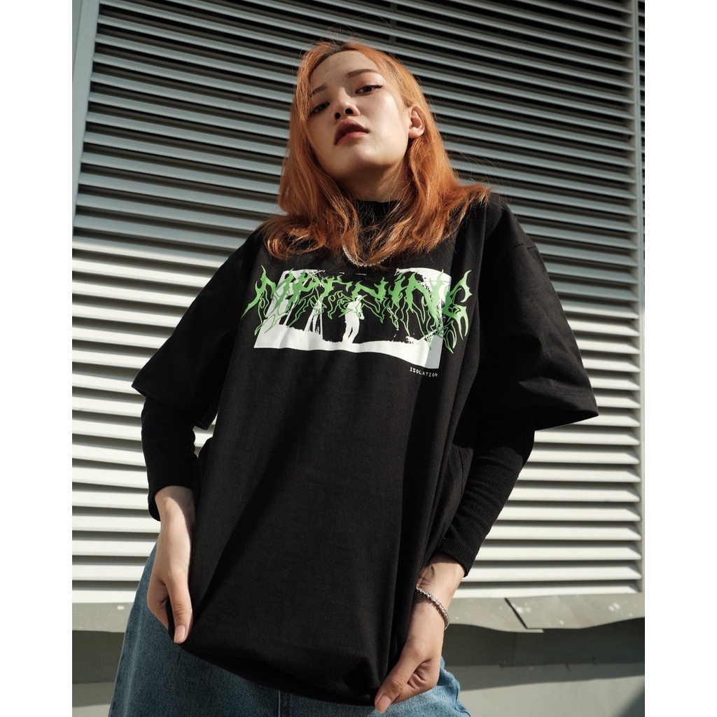 Áo Isolation - Đen/Xanh lá