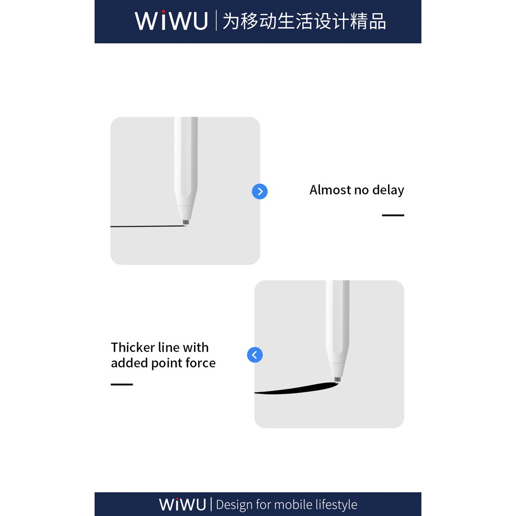 Bút Cảm Ứng Cho Ipad Iphone Wiwu Pencil Max | BigBuy360 - bigbuy360.vn