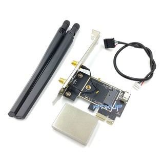 Adapter Chuyển Card WiFi laptop thành WiFi Máy Bàn (ngff m.2 to PCIe x1)
