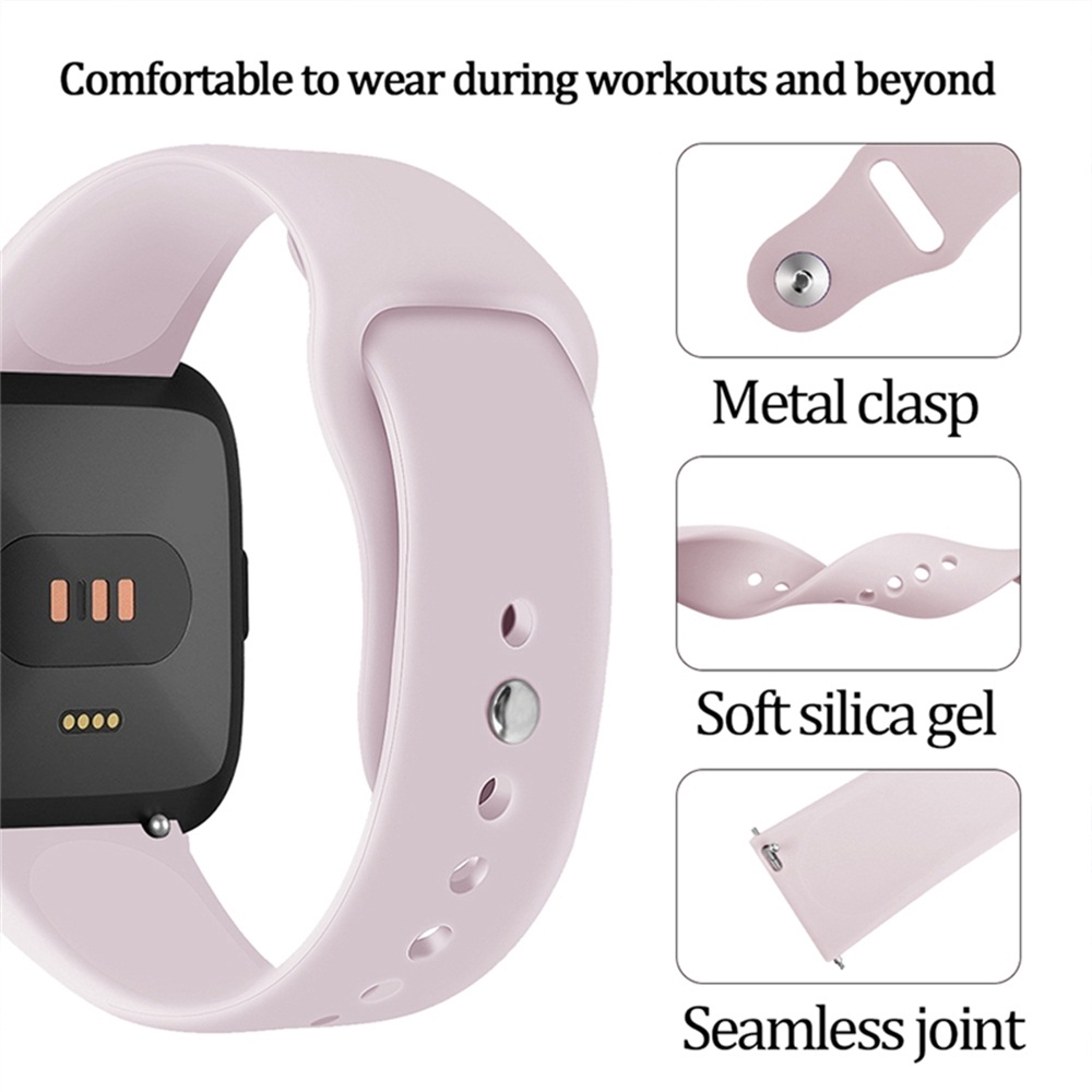 Dây Đeo Thay Thế Chất Liệu Silicon Thiết Kế Nhiều Lỗ Thời Trang Cho Fitbit Versa