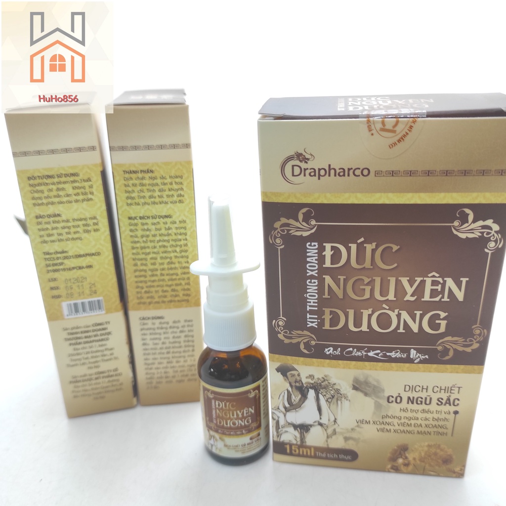 Xịt Thông Xoang ĐỨC NGUYÊN ĐƯỜNG - Lọ 15ml