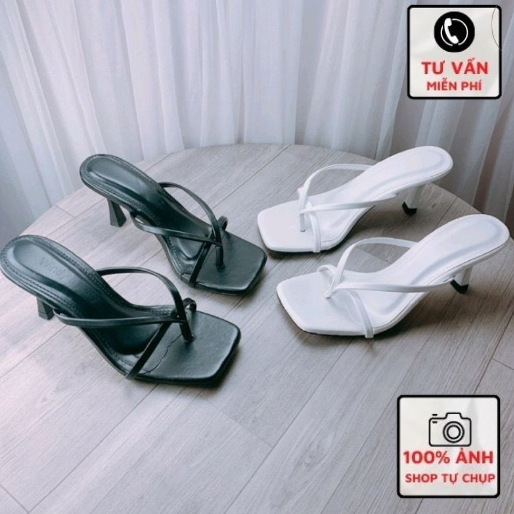 [Mã FAMARAL1 giảm 10K đơn 50K] Guốc Sandal Sỏ Ngón Gót Nhọn 7P Mã N11