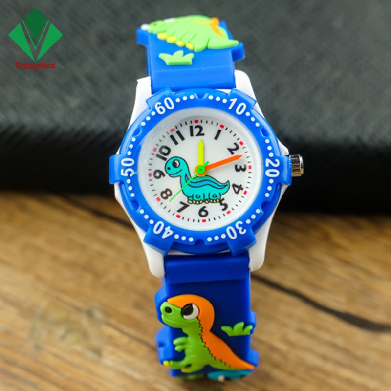 Đồng Hồ Đeo Tay Dây Silicon Họa Tiết Khủng Long 3D Cho Bé | BigBuy360 - bigbuy360.vn