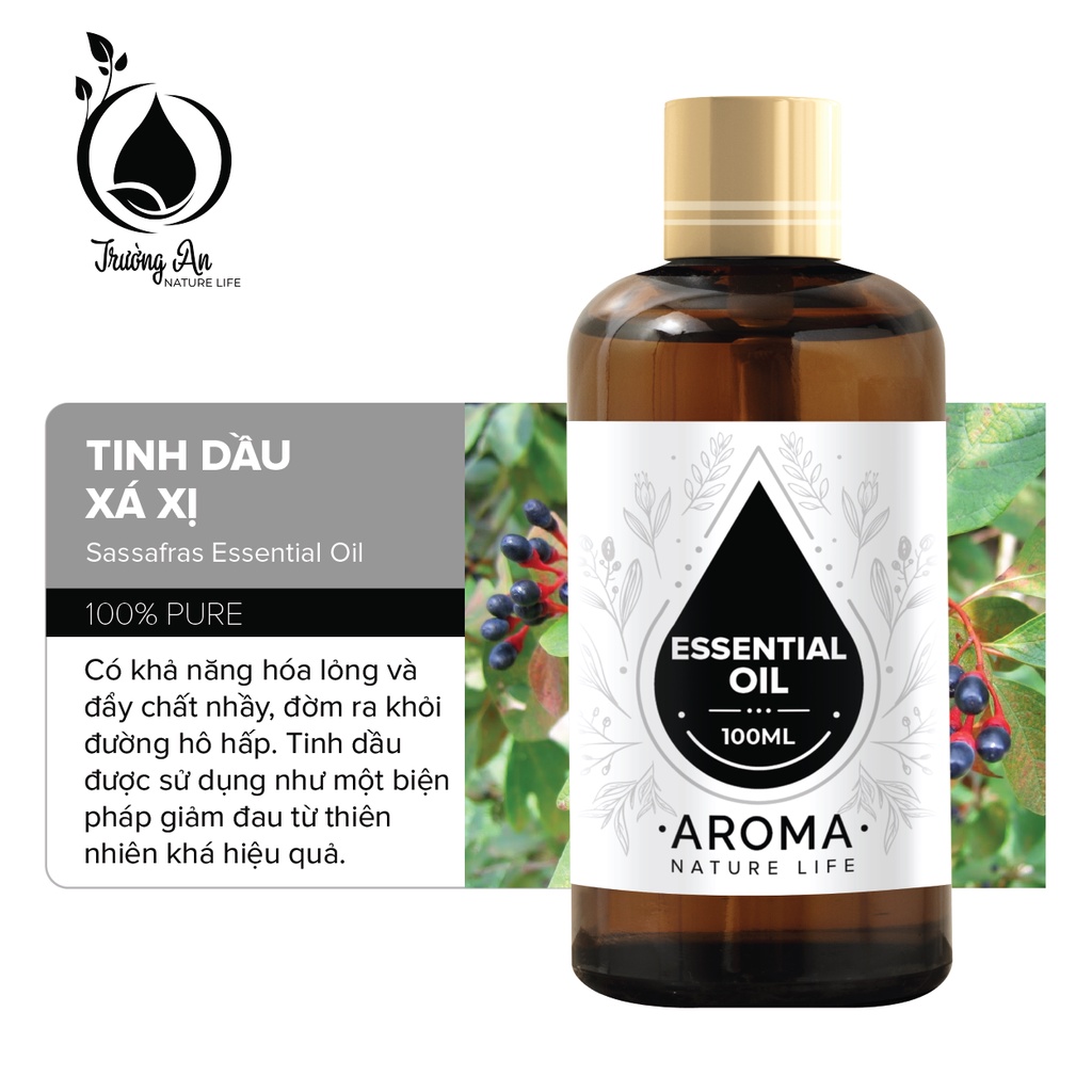 Tinh dầu Xá Xị nguyên chất TRƯỜNG AN mẫu thử 30ml/100ml