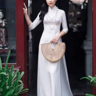 Áo dài lụa tuyết hàng thiết kế
