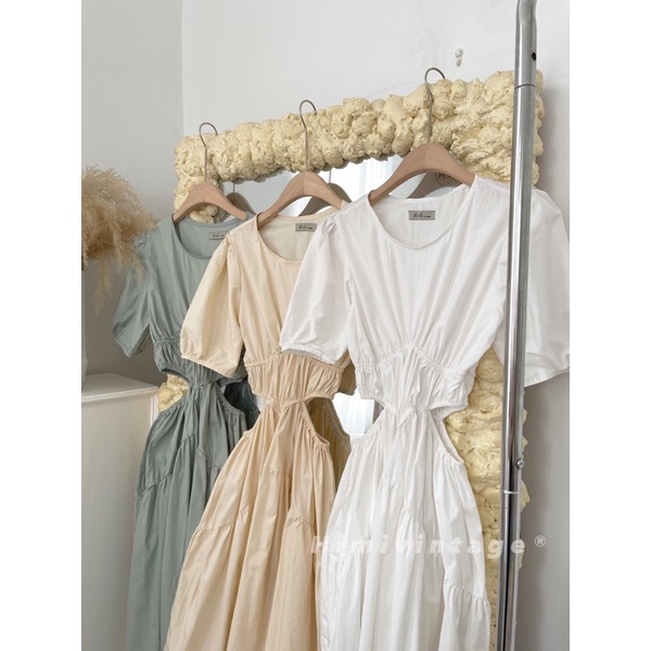 Đầm maxi đi biển hở lưng cut eo , lưng bo chun nhún ( hình chụp sàn thật ) - mh18 | BigBuy360 - bigbuy360.vn