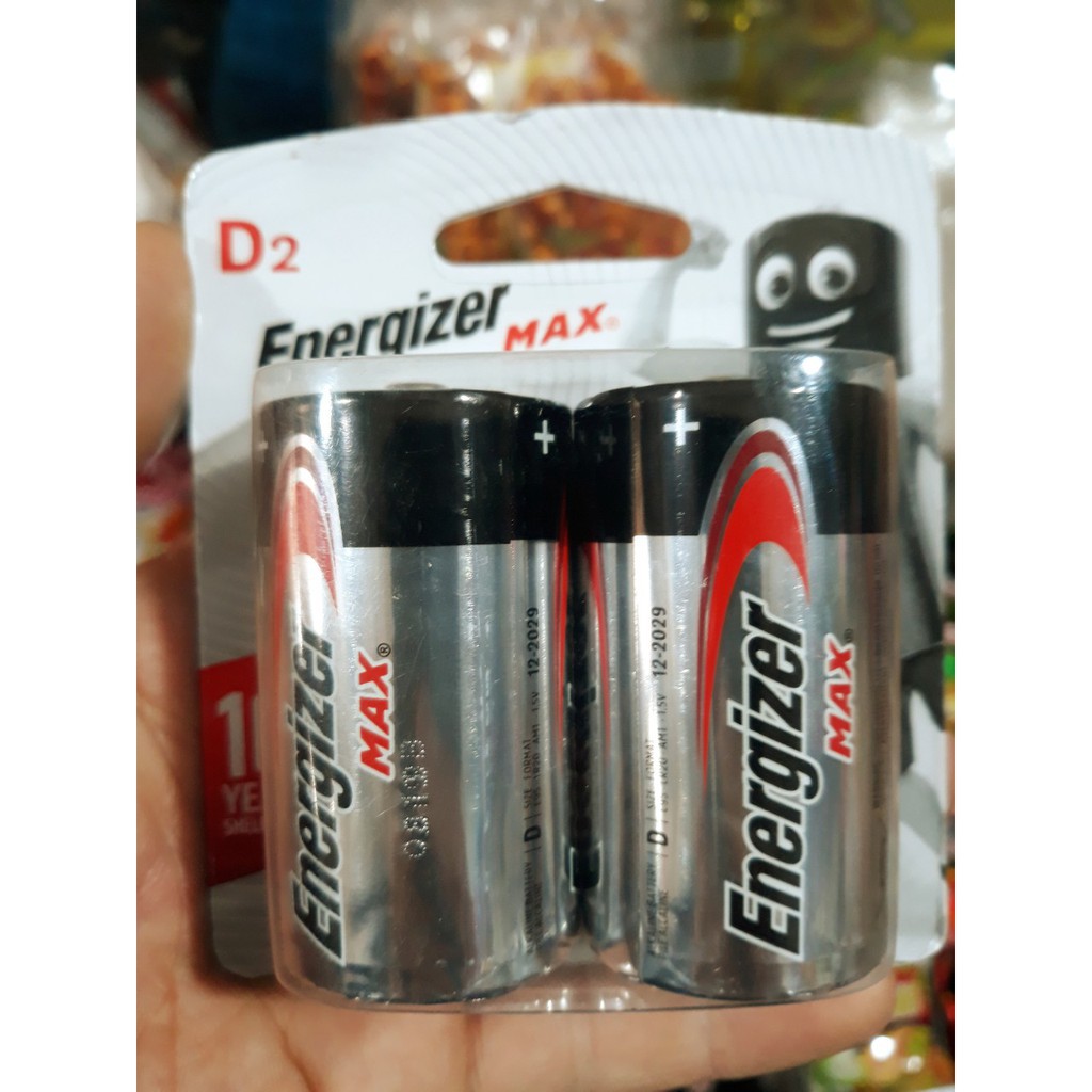 [TỔNG KHO ĐIỆN] Pin đại D Energizer Alkaline 1.5v Max E95 - Chính Hãng - Vỉ 2 viên