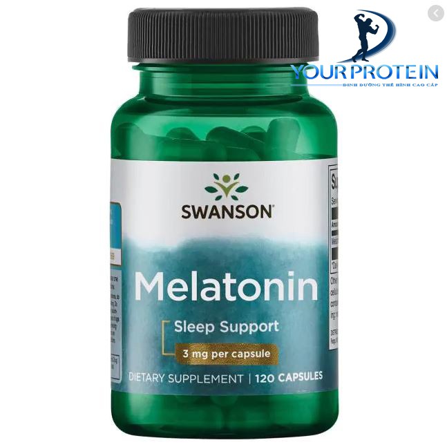 Viên Uống Điều Hòa Giấc Ngủ Giảm Căng Thẳng Swanson Melatonin 3mg 120v