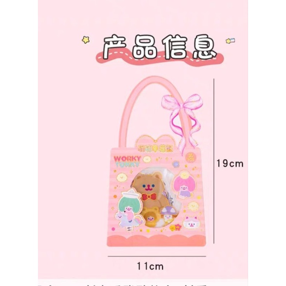Giỏ xách  sticker 30 miếng xinh xắn cắt sẵn , mã JJ-SZB