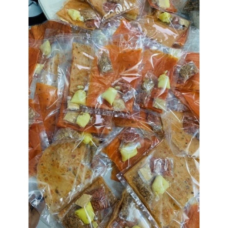 10 bịch bánh tráng bơ 60k