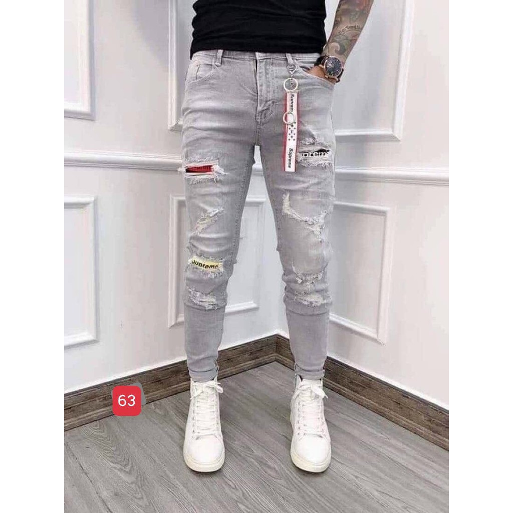 8 MẪU quần jeans nam THÊU cao cấp HÀN QUỐC thời trang đẹp nhất 2021 bao đẹp y hình hàng chất lượng VNXK.