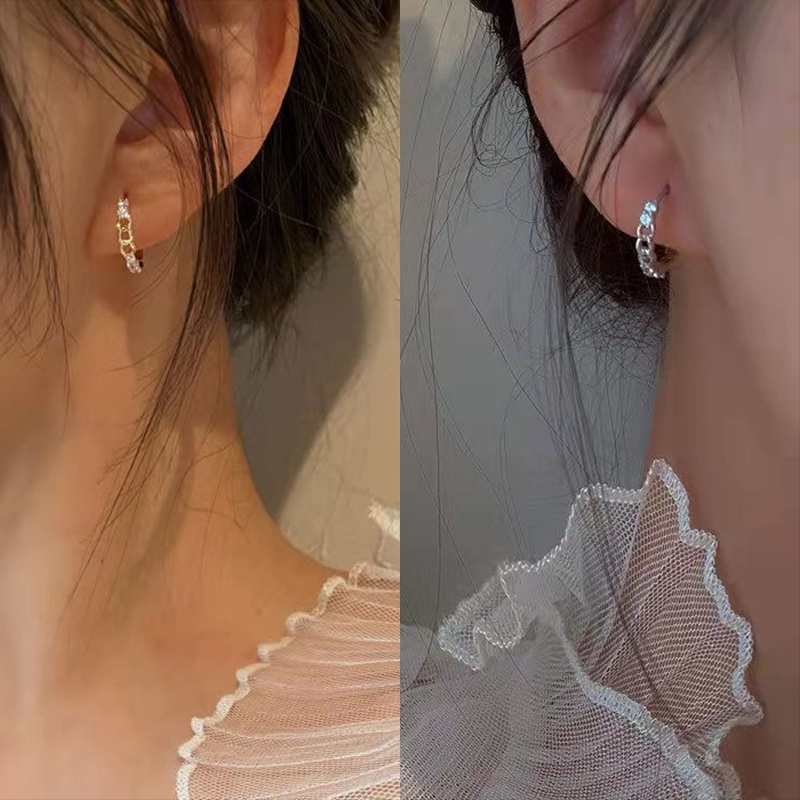 Bông Tai Đính Đá Thời Trang Dành Cho Nữ
