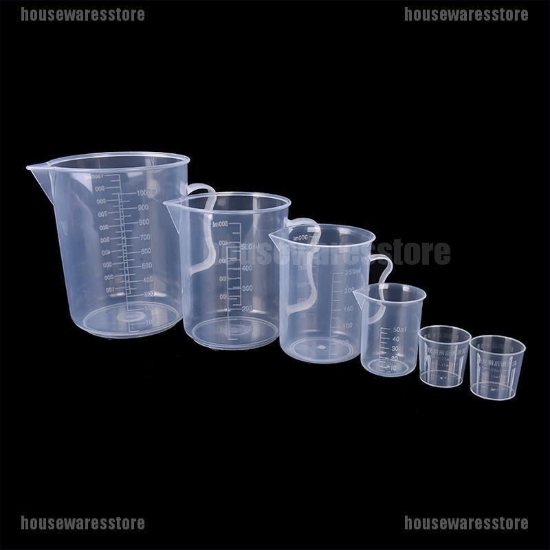1/2 Cốc nhựa đo lường 20 / 30 / 50 / 300 / 500 / 1000ml