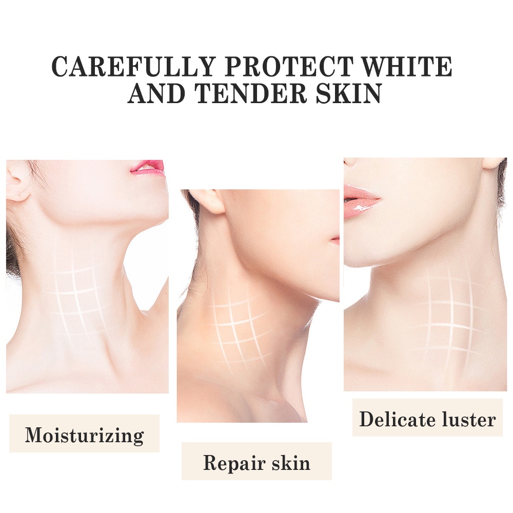 Set 10 Mặt Nạ Cổ Dưỡng Ẩm Thu Nhỏ Lỗ Chân Lông Làm Mờ Nếp Nhăn Nuôi Dưỡng Da