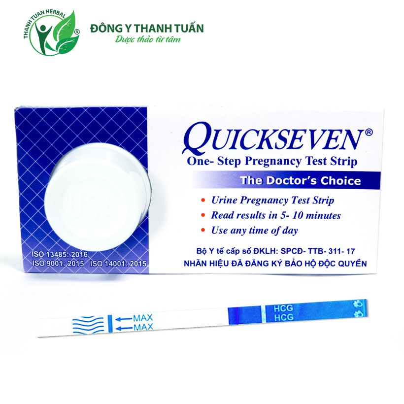 Que thử thai nhanh Quickseven - Dụng kiểm tra phát hiện thai sớm chính xác cao