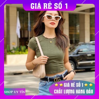 🍁[HÀNG ĐẸP]🍁 ÁO CROPTOP NHÚN GÂN TĂM