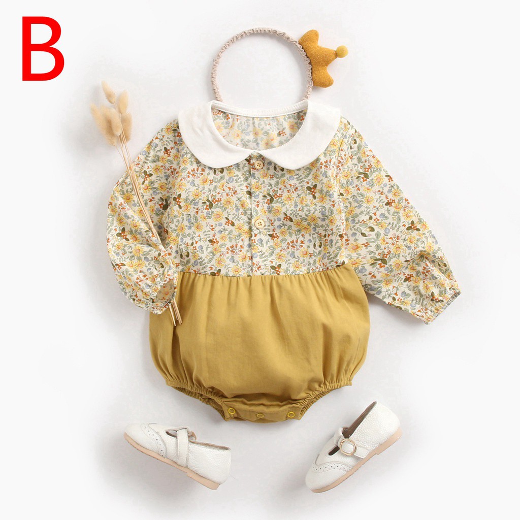 Bộ Áo Liền Quần Sanlutoz Bằng Chất Liệu Cotton Dành Cho Bé Gái