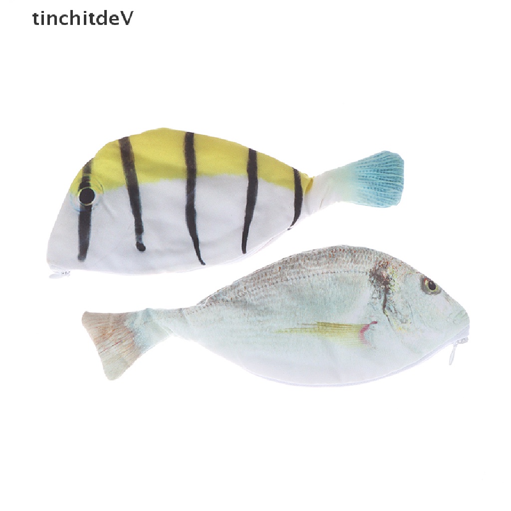 Túi Đựng Bút Bằng Thiếc Hình Cá Sáng Tạo