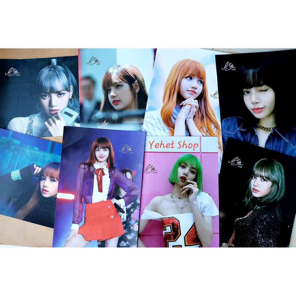 Bộ 8 poster chữ ký BLACKPINK khổ A3 | BigBuy360 - bigbuy360.vn