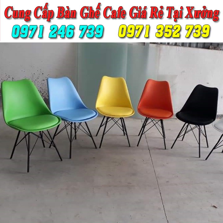 Ghế nhựa chân gỗ nệm cao cấp giá rẻ nhất