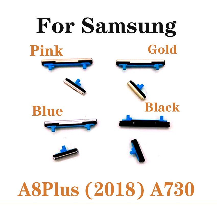 Nút nguồn và nút tăng giảm âm lượng thay thế cho điện thoại Samsung Galaxy A8 Plus 2018 A530 A530F A530N A8+ A730 A730F