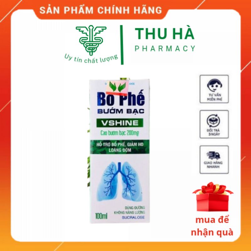 [ CHÍNH HÃNG] Bổ phế bướm bạc Vshine chai 100ml