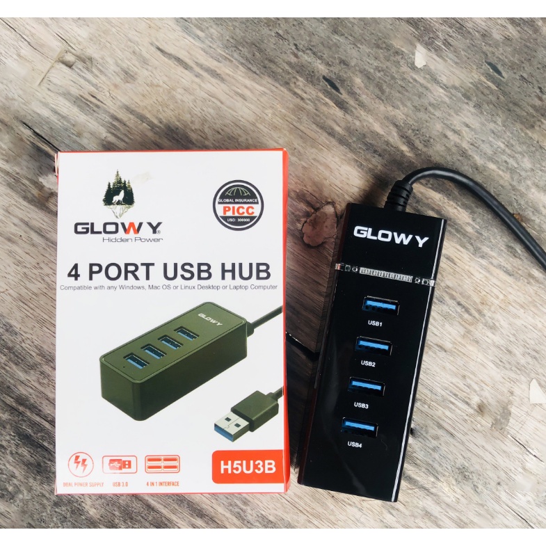 HUB H5U3B chia cổng USB - Sản phấm chính hãng Gloway - Bảo hành 2 năm !!!