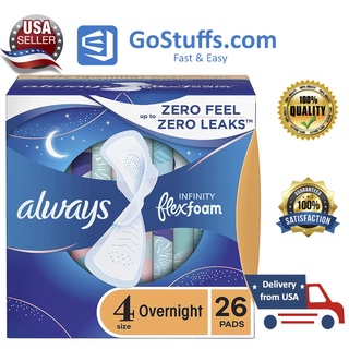 Băng vệ sinh có cánh Always Size 4 Infinity Feminine ban đêm 26 miếng