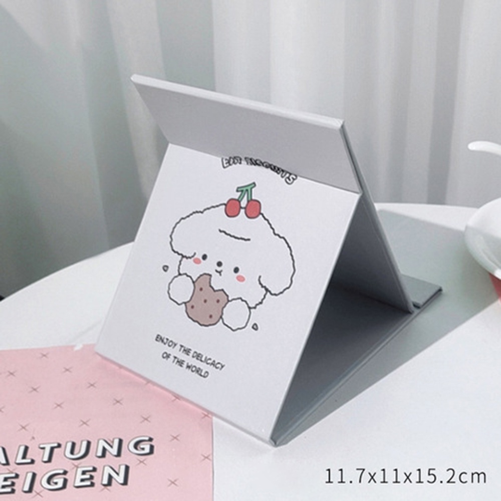 [Hàng mới về] Gương trang điểm để bàn thiết kế hoạt hình độ phân giải cao dễ mang theo